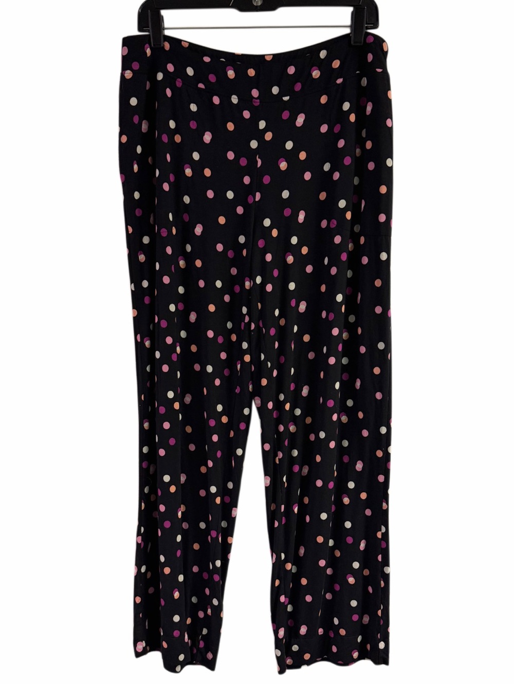 New Soma Cool Nights Black Pink Polka Dot Super Soft Pajama Pants Size L